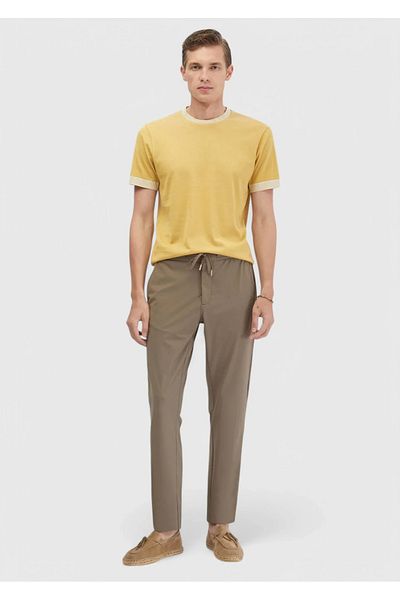 Ramsey Παντελόνι Casual με ίσια ύφανση Mink