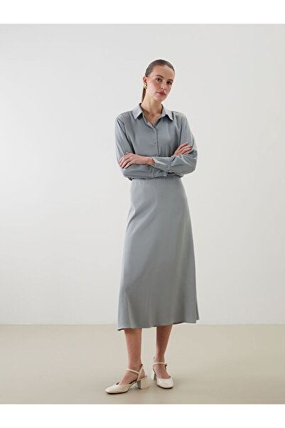 LC Waikiki Standartfit Plain a Planting Satin Women's Skirt from Uzg Store fo...