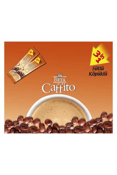 Beta Caffito Sütlü Köpüklü 3'ü 1 Arada Hazır Kahve 40'lı Kutu (40 x 18 gr)