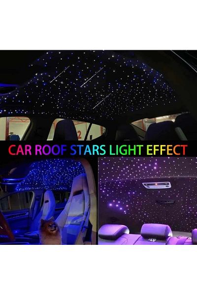 AUTOREY Fiber Optic Kit Starry Ceiling Auto 1200 Wires TWINKLE effect Kit 10 Comets included 3M length RGBW