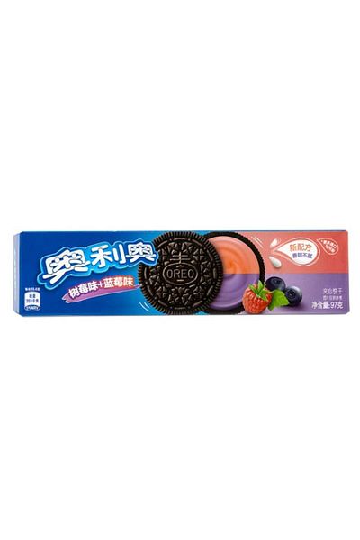 Oreo Biscuits, Blueberry and Raspberry Flavor, 97g