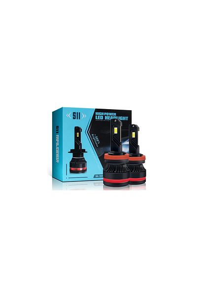 AUTOREY Set of 2 Auto LEDs H8 / H11 55w/bulb 20000 Lumens 6500K AUTO 12-24 Volts CSP Canbus