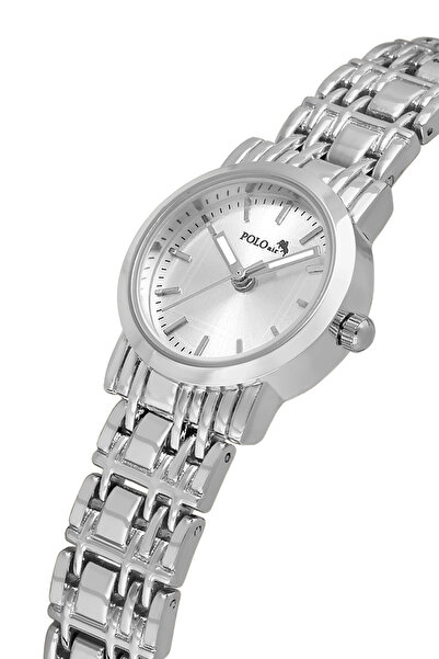 Polo Air ساعة يد نسائية أنيقة لون فضي PL-1549B2x