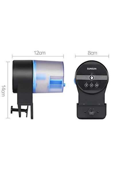 SunSun Automatic aquarium fish feeder, AK-21, black/blue