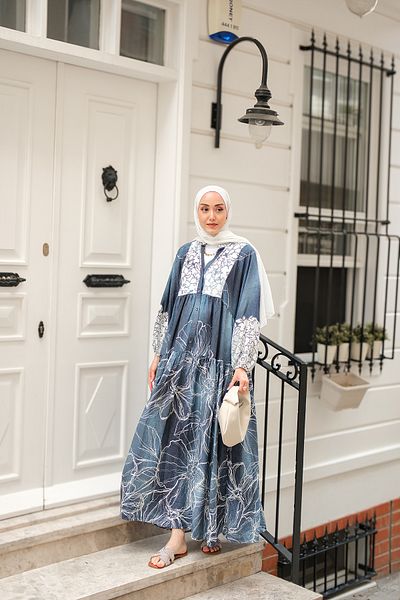 LOCCO Rochie de damă model Yeliz Albastru