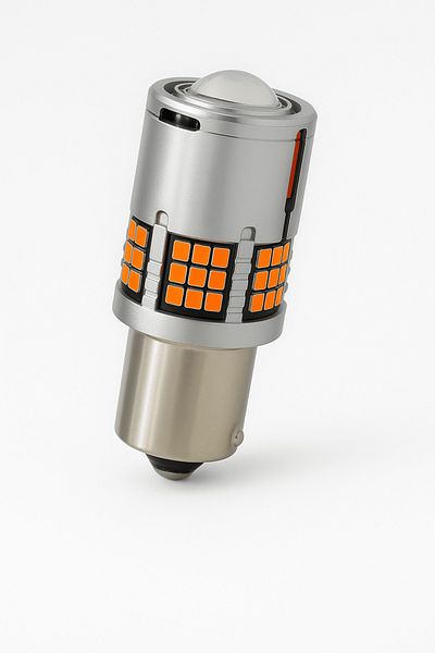 AUTOREY LED Car Bulb PY21W / BAU15S / 1156 Orange Color 3000K for Signaling or DRL daytime running lights