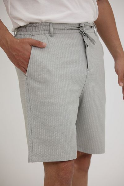 EXSPORT Si̇lver Striped Pants Shorts