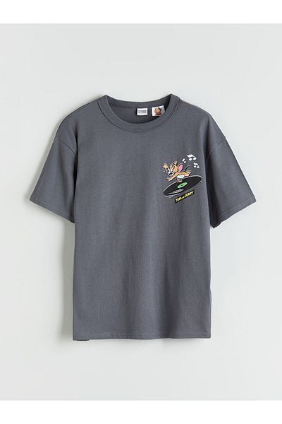 LC Waikiki New Season Crew Neck Tom and Jerry Printed Boys' T-Shirt - S5Pi80Z4