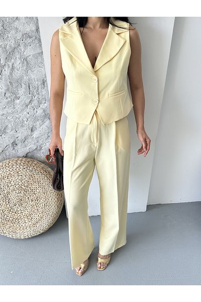 MYGİYİMİSTANBUL Vest Trousers Set