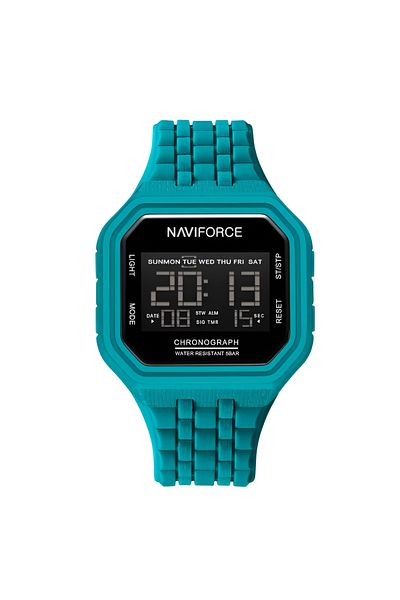Naviforce Men’s Retro Digital Sports Watch – Waterproof, TPU Band, Electronic Display