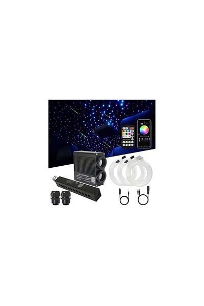 AUTOREY RGBW Auto Starry Ceiling Fiber Optic Kit and 10 Comets Kit included - 900 strands