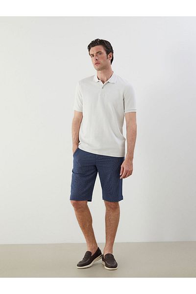 LC Waikiki Tricou texturat pentru bărbați cu guler polo de sezon nou - S5HD19Z8