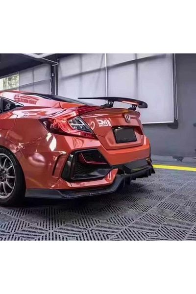 AUTOREY Electric Spoiler with Integrated LED Strip for Braking Function Premium Carbon Finish Sporty Design