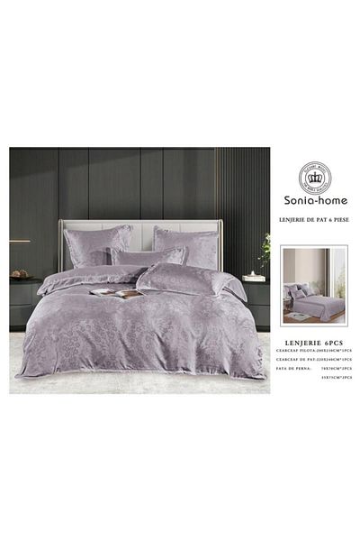 Sonia-home 6-piece satin cotton underwear – Sonia Home Damasc Lavender
