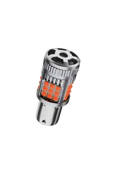 AUTOREY LED Bulb for Stop or Brake P21W / BA15S / 1156 Equal Pins 30W 2800LM Red Color
