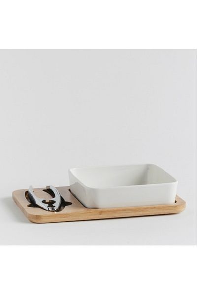 HomeVibes Bol decorativ NUTERRA 28x19 cm