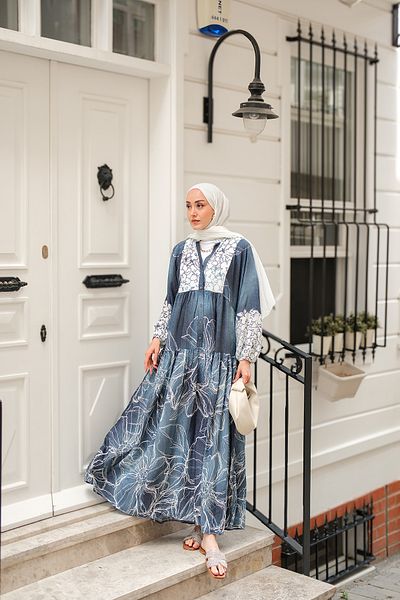 LOCCO Rochie de damă model Yeliz Albastru