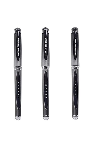 UNİ-BALL UNİBALL GEL IMPACT ( 1.0 ) İMZA KALEMİ SİYAH ( Üç Adet )
