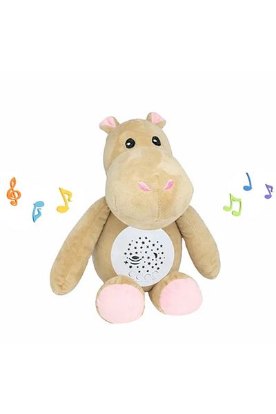 Factory Price - Plush Toy With Soft Light And Soothing Music - Hippo