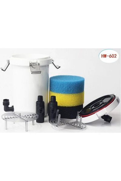 SunSun External prefilter, Sunsun HW-602, 1400 l/h, 140 x 140 x 255 mm, 1.5 L