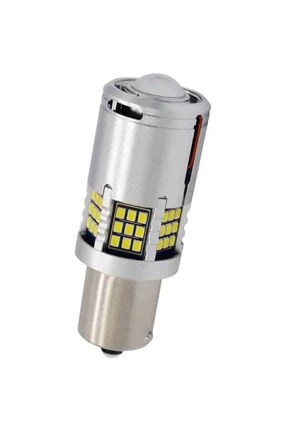 AUTOREY LED Bulb PY21W BAU15S 1156 6000K Pure White with Magnifier 30W 2600LM