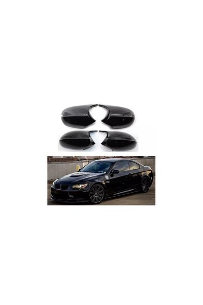 AUTOREY Batman Mirror Cover Set M Style M3 BMW E90 E91 E92 E93 E87 E88 E81 E82 LCI Facelift Glossy Black