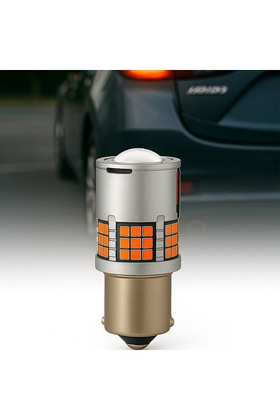 AUTOREY LED Car Bulb P21W / BA15S / 1156 with Magnifier for Signaling or DRL daytime