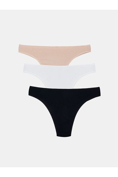 LC Waikiki New Season Duz Brazilian Panties 3 Pack - S45529Z8