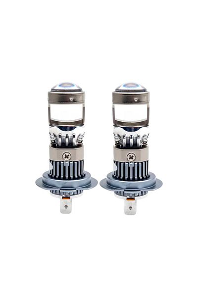 AUTOREY Set 2 H7 LED Bulbs with Magnifier SUPER CSP 150W Power and CSP 7035 Chips 6000K Cool White
