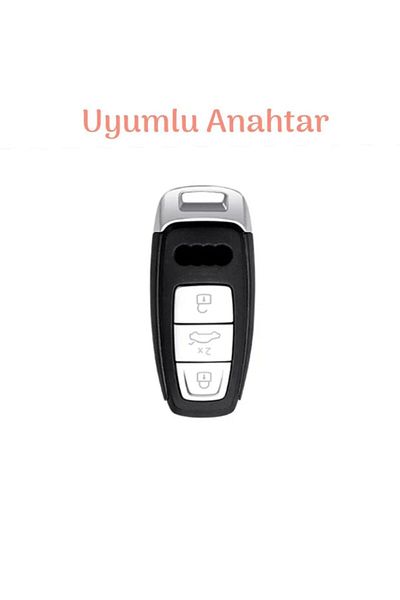 ŞENYILDIZ AKSESUAR For Audi A6 A7 A8 E-Tron Q8 Q5 C8 A3 D5 Carbon Key Case Cover Keyless Go See 2Nd Picture
