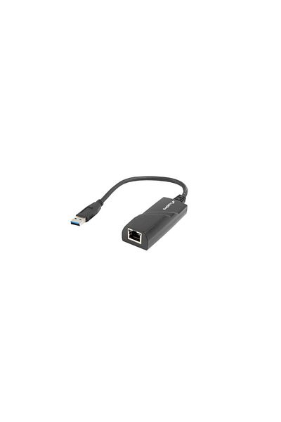 Lanberg Adaptor LAN USB 3.0 , Lanberg 41870, cu cablu 15 cm, Gigabit Ethernet