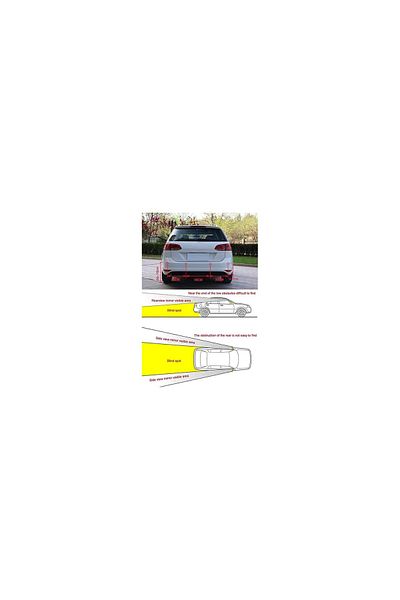 AUTOREY Universal Front Rear Parking Sensor Kit with Display and Sound Warning 8 Sensors Gray (Silver)