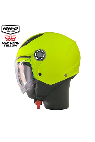 Free-M 205 MAT SARI YARIM ÇOCUK KASKI