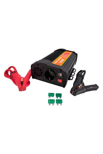 AUTOREY Car Power Inverter 1000w 12V - 220V/240V 2 USBs with Fast Charging and 1 EU Socket DC-AC Conversion