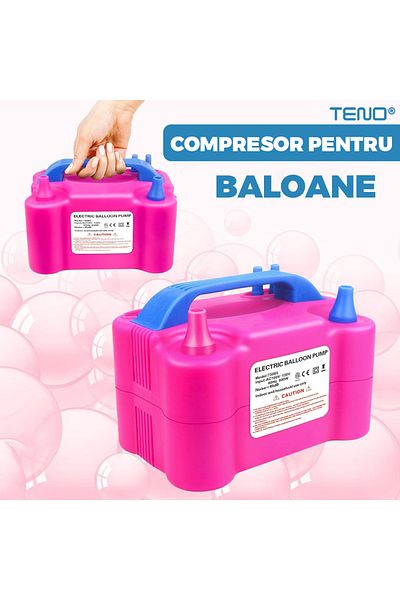 Teno Teno® Professional Balloon Inflator Compressor, 220V power supply, pink