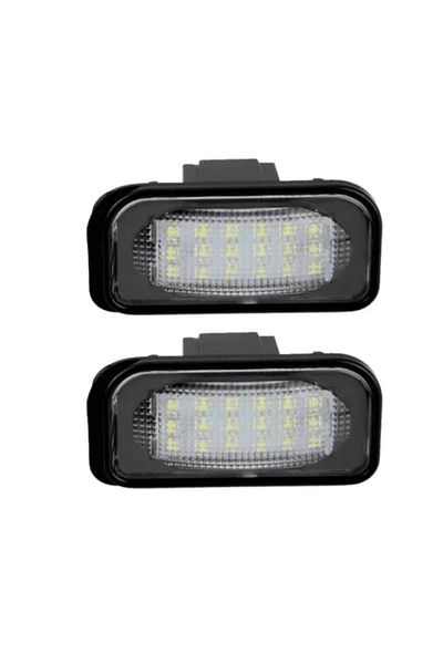 AUTOREY Set 2 LED License Plate Lights for Mercedes C Class W203 4D E Class W211 CLS Class W219 Canbus