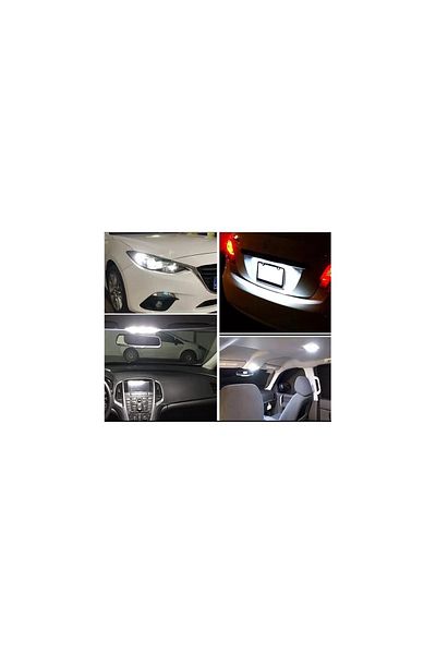 AUTOREY Super Canbus T10 W5W LED Bulbs Set for Position Interior Number Plate Lamps LED White Color 6000k