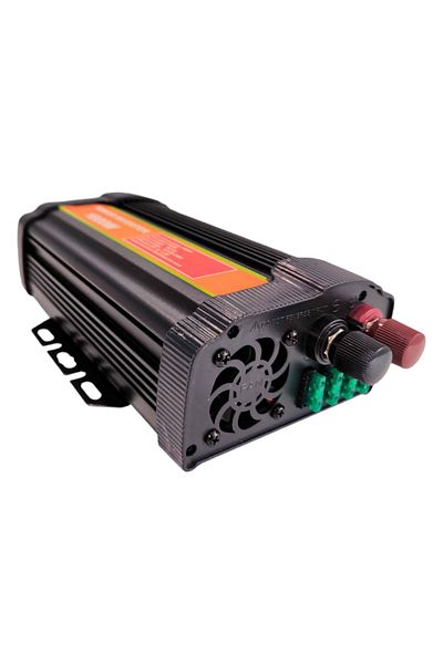 AUTOREY Car Power Inverter 1000w 12V - 220V/240V 2 USBs with Fast Charging and 1 EU Socket DC-AC Conversion