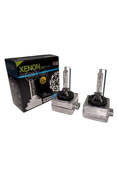 AUTOREY Set of 2 Xenon Car Bulbs D3S Bi-Xenon 35W 6000K +60% Light Low and High Beam Cool White Light