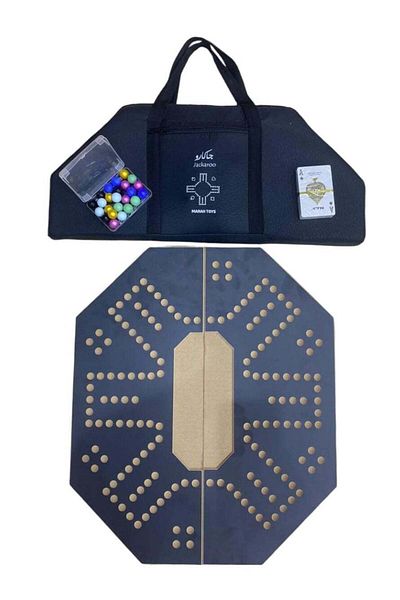 MARAH TOYS Jackaroo Wooden Strategy Game for 6 Players with Luxury Case 45×55 cm