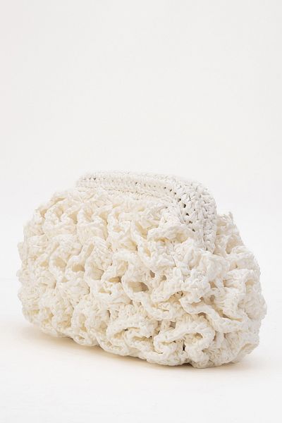 Dericlub Dericlub Women's Straw Handmade Cloud Knitted Crossbody Bag Zy 25006 White