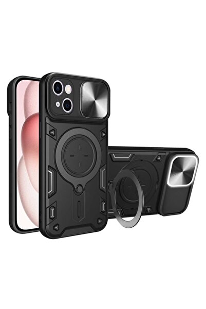 SKYDDAR INNOVATION Θήκη για iPhone 15, CamGuard Pro, Μαγνητικό Δακτύλιο, Προσ...