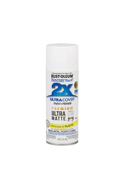 Rustoleum Painter's Touch 2X Ultra Cover Ultra Matte Spray Paint and Primer 12 oz