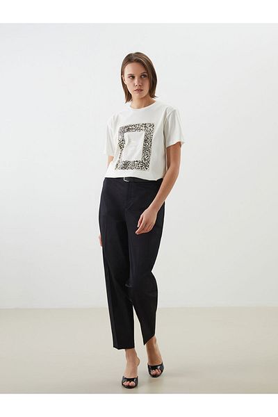 LC Waikiki New Season Crew Neck Printed Women's T-Shirt - S5Nj61Z8