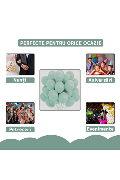 Teno Set of 100 Turquoise Balloons