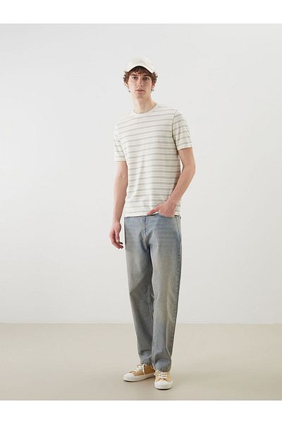 LC Waikiki New Season Crew Neck Striped Men's T-Shirt - S5Il52Z8
