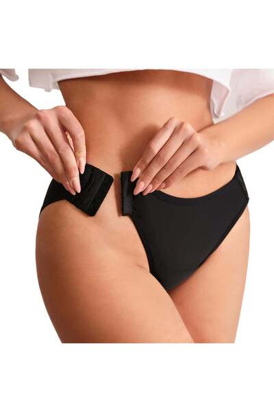 Linovit Luna Removable Menstrual Panties - 3XL, Black