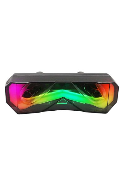 AUTOREY LED motorcycle brake light 32 LEDs 12V-80V Dynamic Yellow Signal Red Brake Light Rainbow Function
