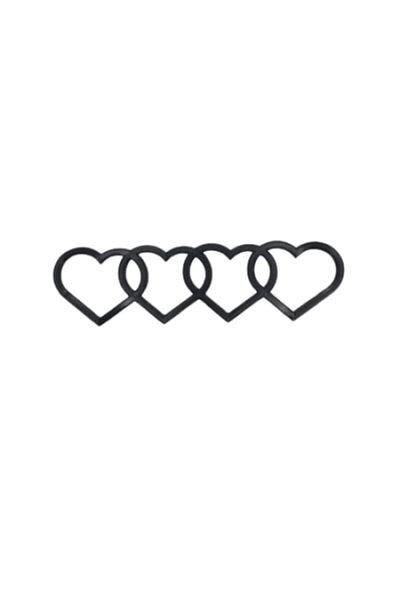 OEM Audi Trunk Emblem, Hearts Model, Black