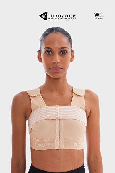 EUROPACK حمالة صدر LP-150 لثنيات ما بعد جراحة الثدي - قابلة للتعديل من خلال الكتف